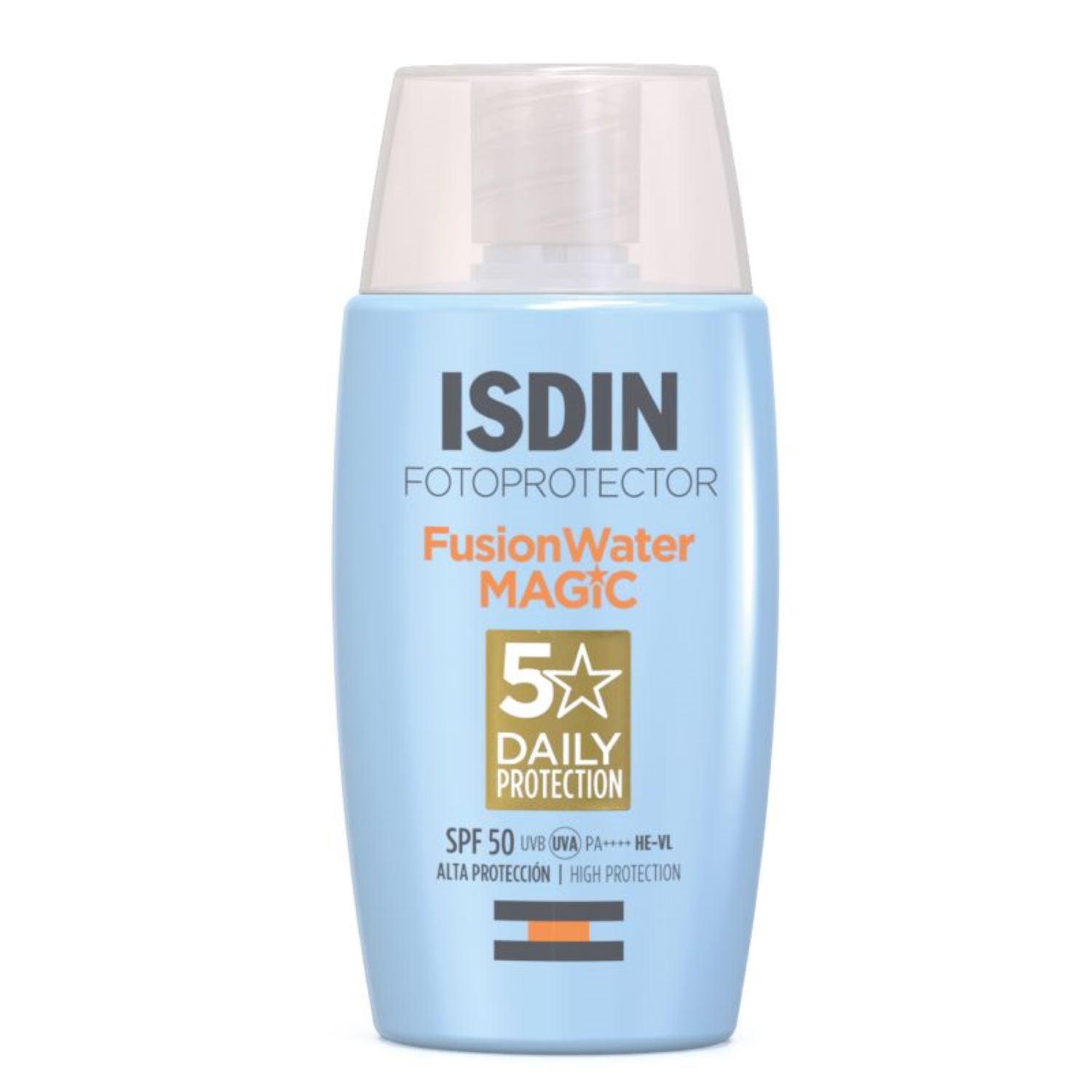 fotoprotector isdin 50 fusion water (protector solar facial de base acuosa)